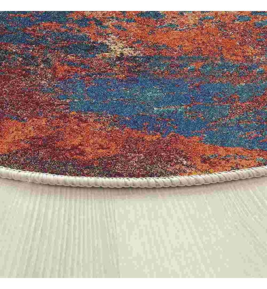 Rug, 90 x 90, , Multicolor, 70% Cotton - 30% Polyester, Cotton Sole