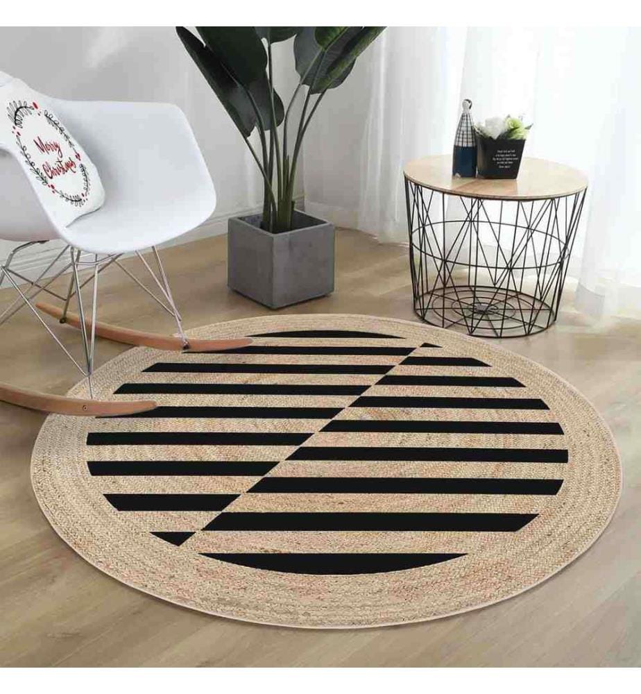 Rug, 100 x 100, , Cream, 70% Cotton - 30% Polyester, Cotton Sole