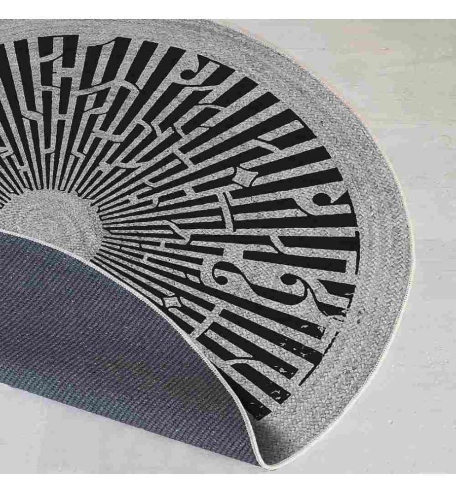 Rug, 100 x 100, , Grey, 70% Cotton - 30% Polyester, Cotton Sole