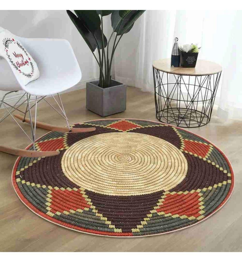 Rug, 90 x 90, , Cream, 70% Cotton - 30% Polyester, Cotton Sole