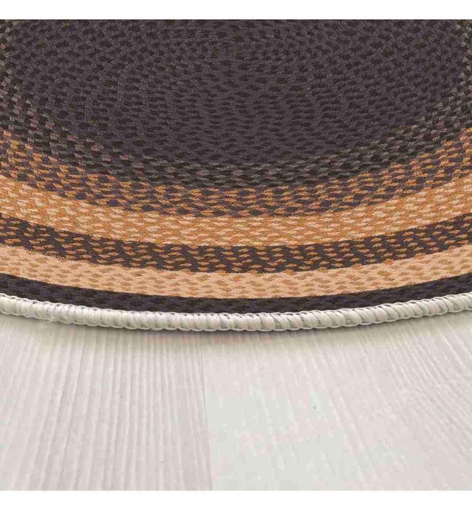 Rug, 90 x 90, , Brown, 70% Cotton - 30% Polyester, Cotton Sole