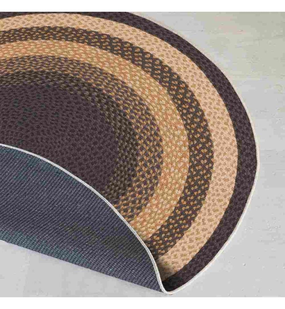 Rug, 90 x 90, , Brown, 70% Cotton - 30% Polyester, Cotton Sole