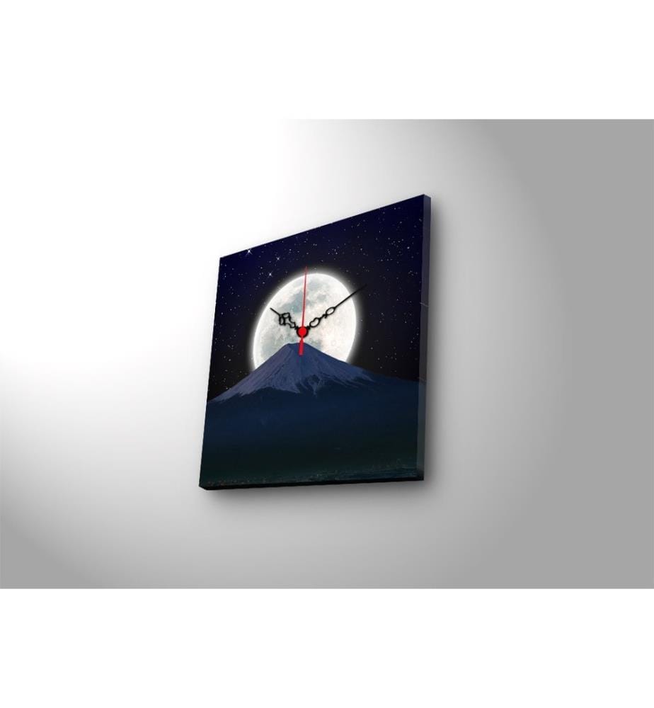 Horloge murale décorative en toile, Multicolore, Suede Canvas