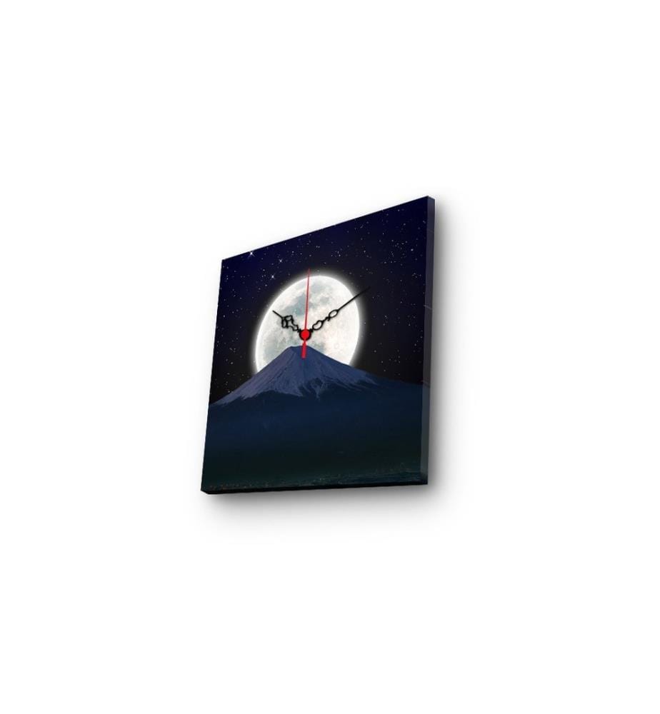 Horloge murale décorative en toile, Multicolore, Suede Canvas