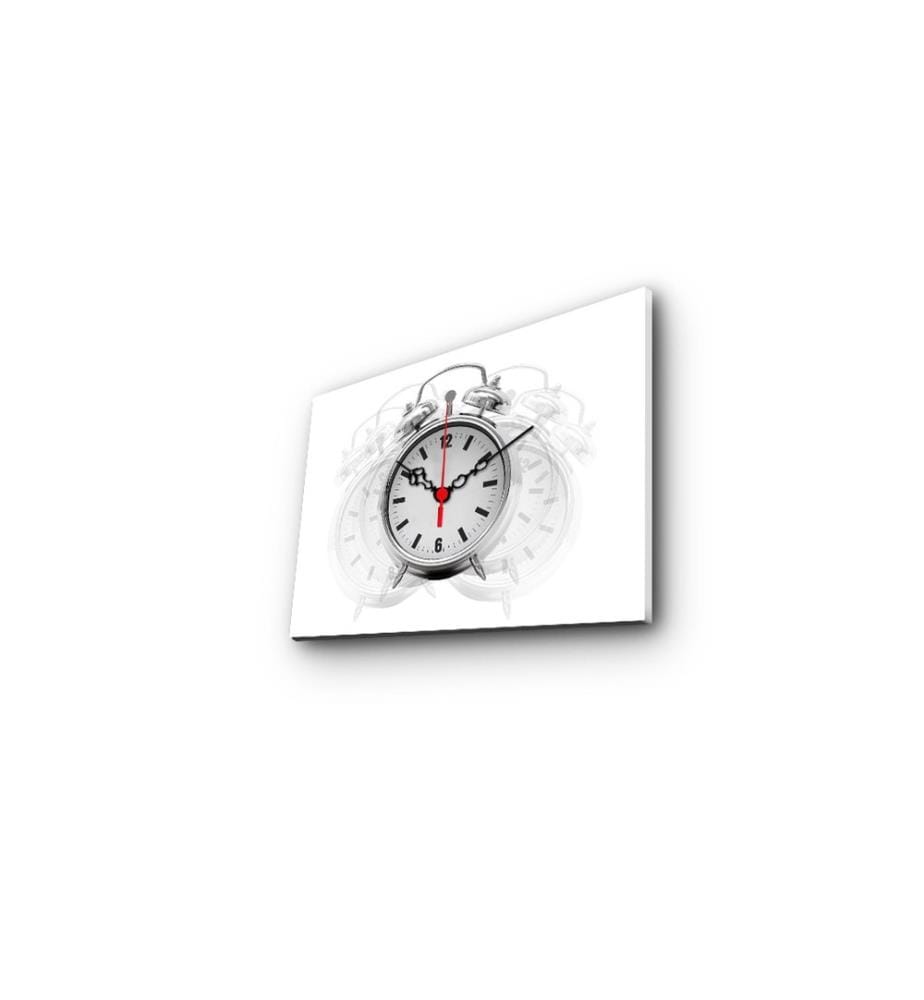 Horloge murale décorative en toile, Multicolore, Suede Canvas