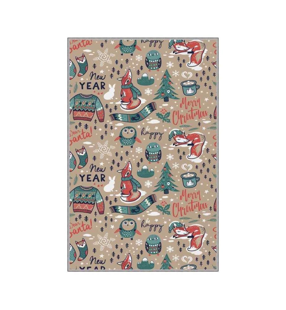 Tappeto, Multicolore, 100% poliestere, 80 x 120 cm