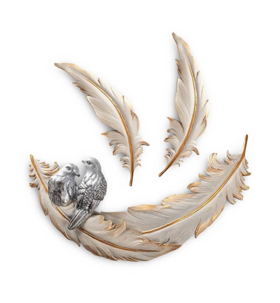 Dekoratives Wandaccessoire, Creme, Polyester