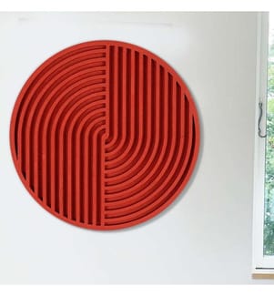 Dekoratives Wand-Accessoire, rot, 100% Fichtenholz