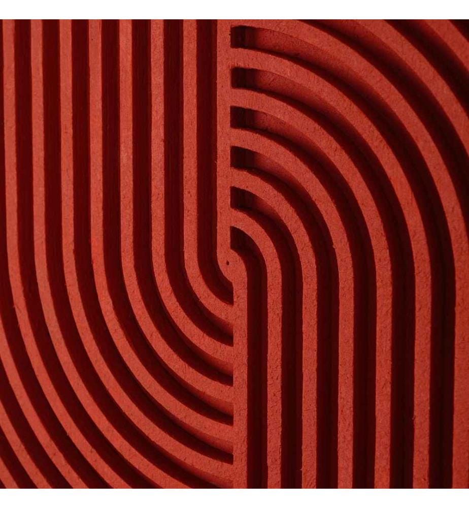 Dekoratives Wand-Accessoire, rot, 100% Fichtenholz