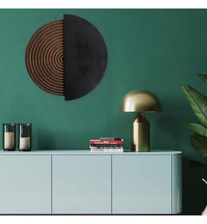 Dekoratives Wand-Accessoire, natürlich, schwarz, 100% Sperrholz
