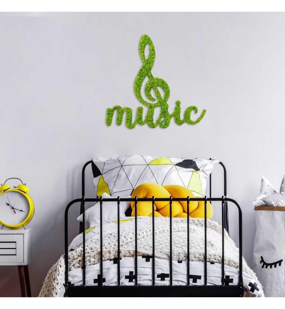 Dekoratives Wand-Accessoire, Hellgrün, 100% MDF - Moss