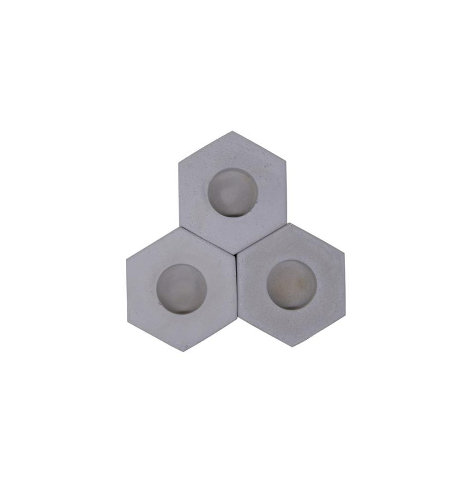Accessoire décoratif pour béton, gris, 100% béton polymère, peinture organique
