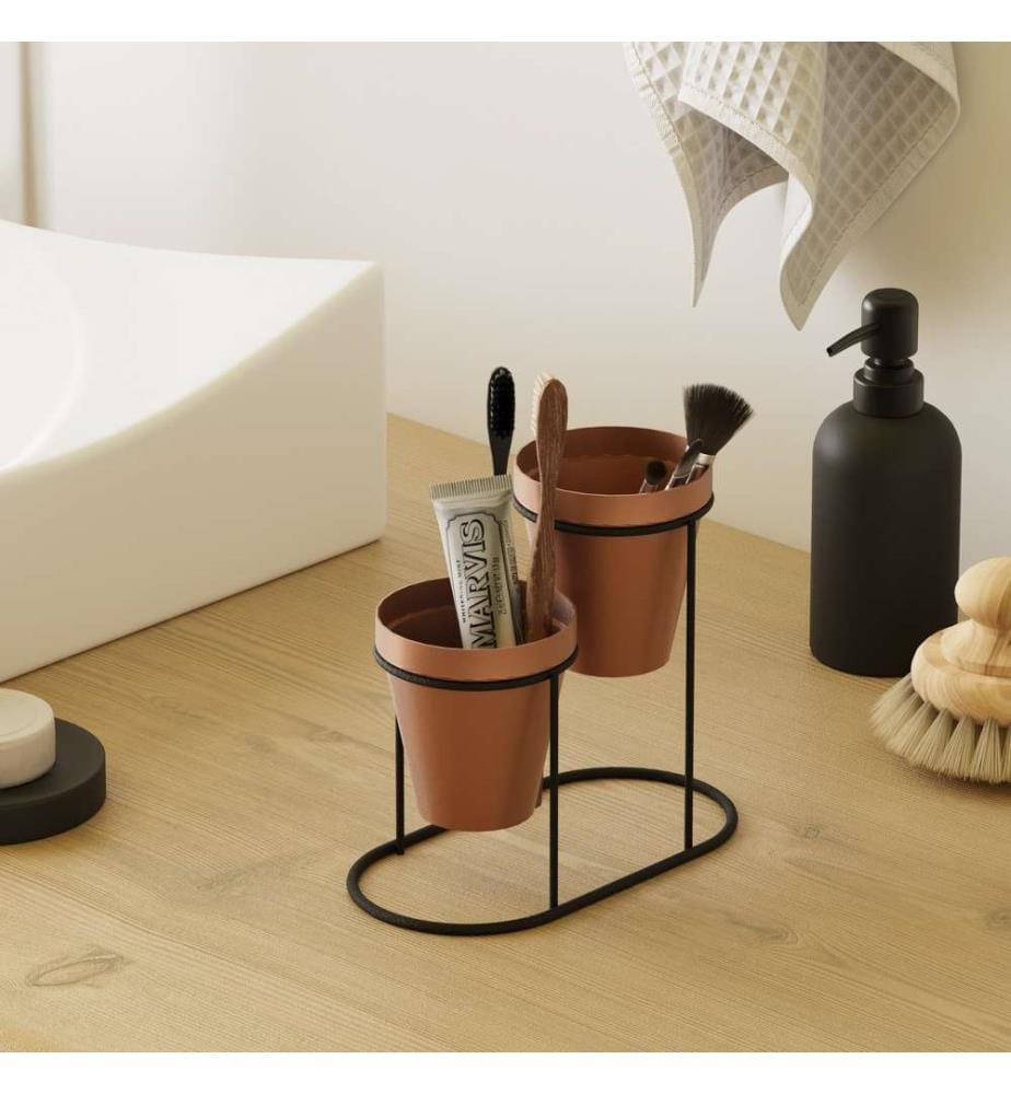 Accessoire décoratif en métal, cuivre, noir, 100% métal