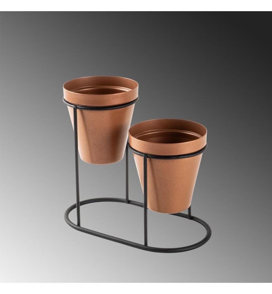 Accessoire décoratif en métal, cuivre, noir, 100% métal