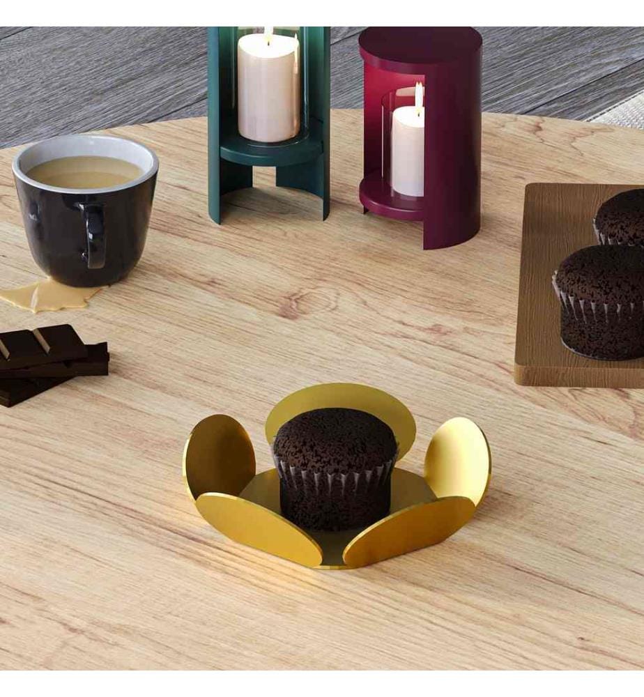 Dekoratives Metall-Accessoire-Set, 3 Teile, Gold, 100% Metall