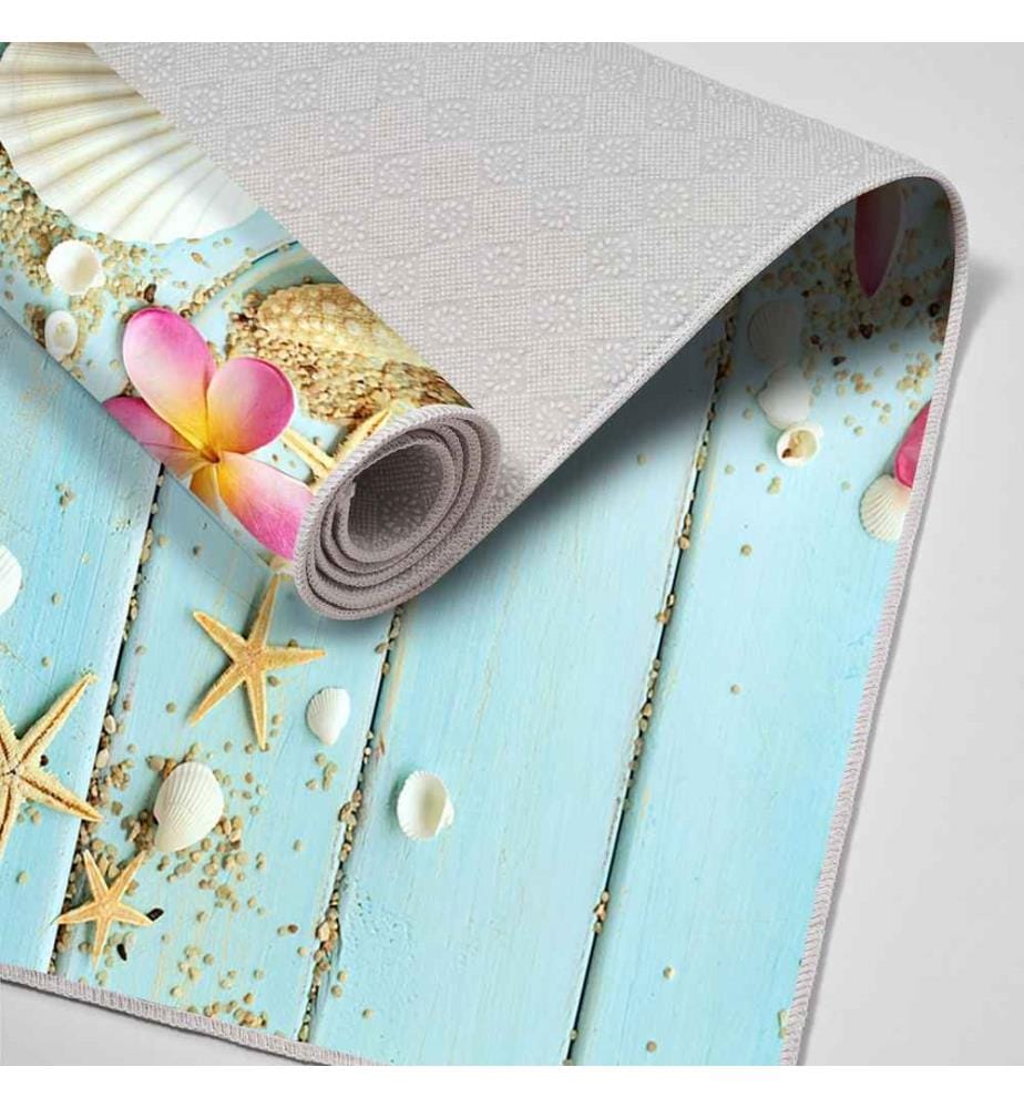 Bathmat Set, 2 Pieces, Multicolor, 100% Polyester, Non-Slip Underside