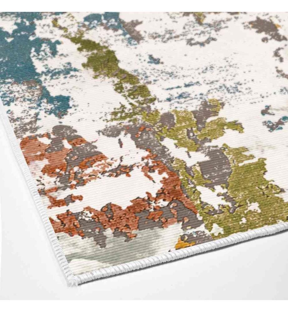 Bathmat Set, 2 Pieces, Multicolor, 100% Polyester, Non-Slip Underside