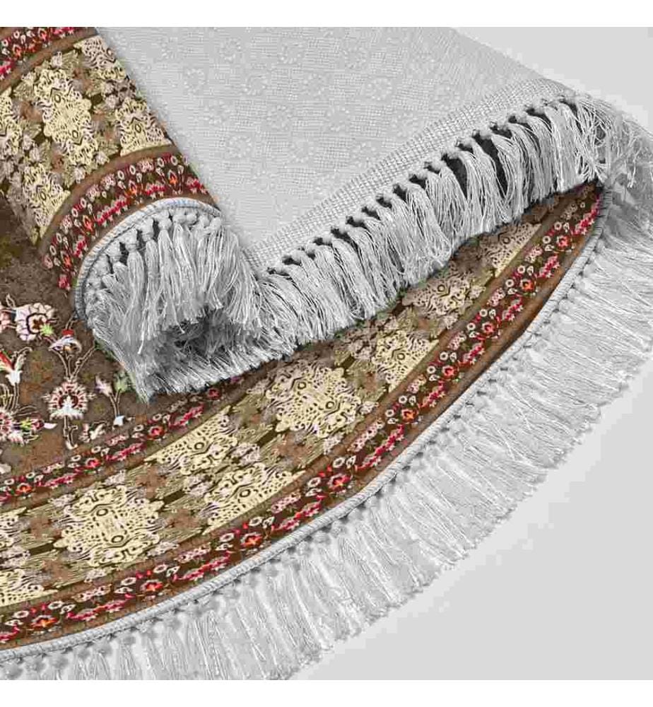 Bathmat Set, 2 Pieces, Beige, Mink, Red, White, 100% Polyester, Non-Slip Underside