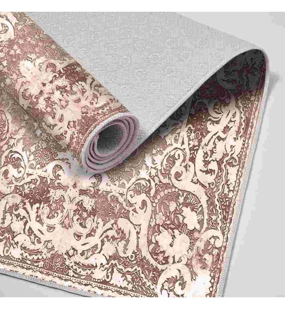 Bathmat Set, 2 Pieces, Powder, 100% Polyester, Non-Slip Underside
