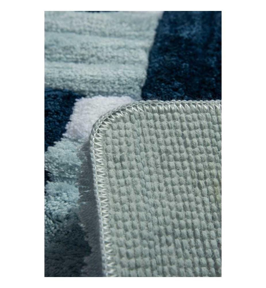 Set di tappetini da bagno in acrilico, 3 pezzi, Multicolore, 100% acrilico