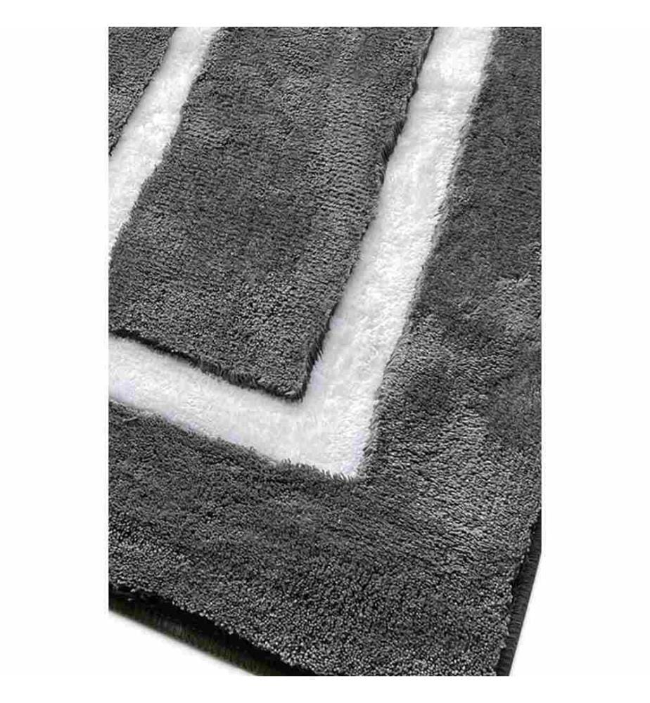 Acryl-Badematten-Set, 2 Stück, anthrazit, 100% Acryl