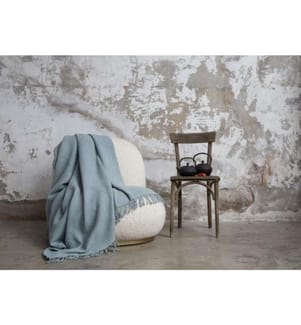 Couverture TV, Menthe, 60% Coton - 30% Acrylique - 10% Polyester