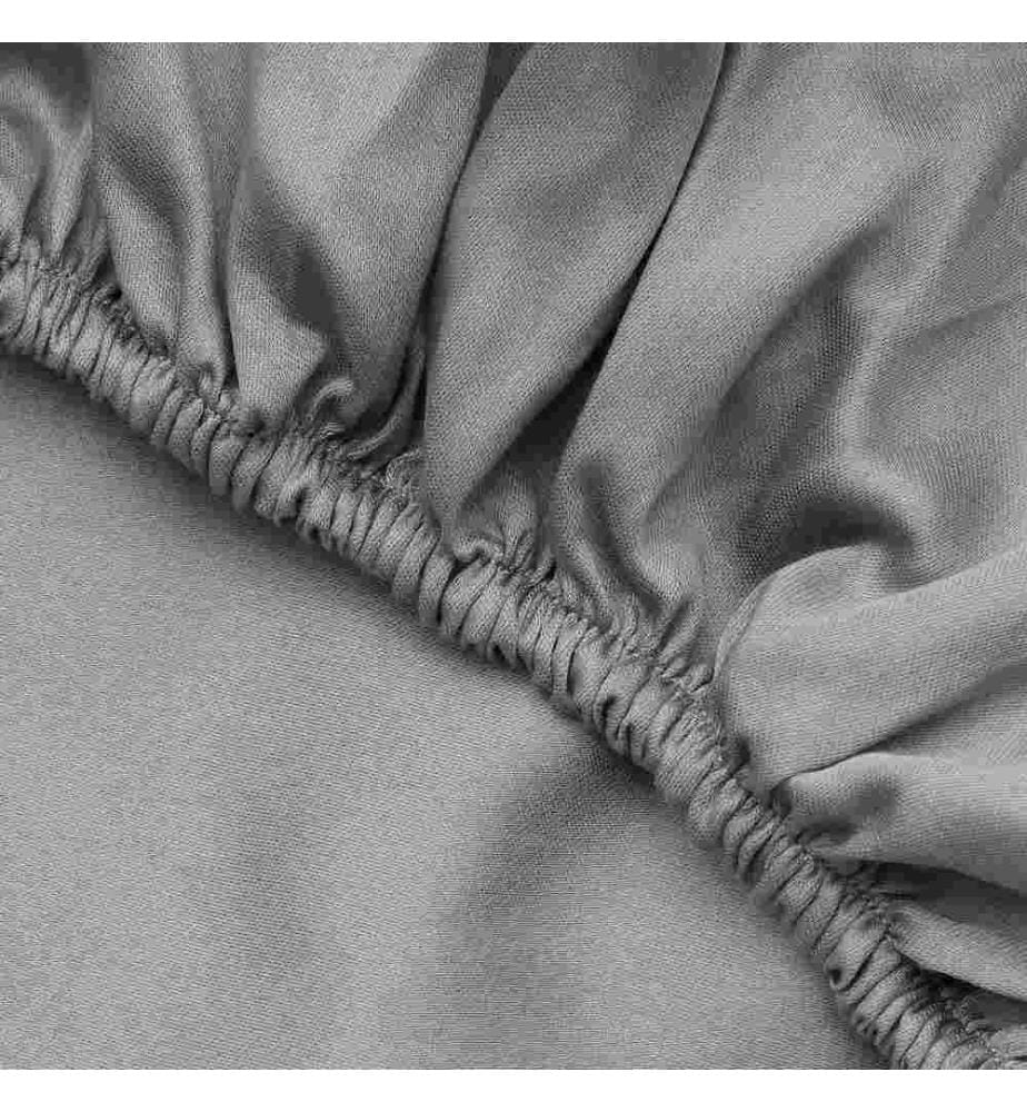 Satin Super King Steppdeckenbezug, Dunkelgrau, 100% Baumwollsatin