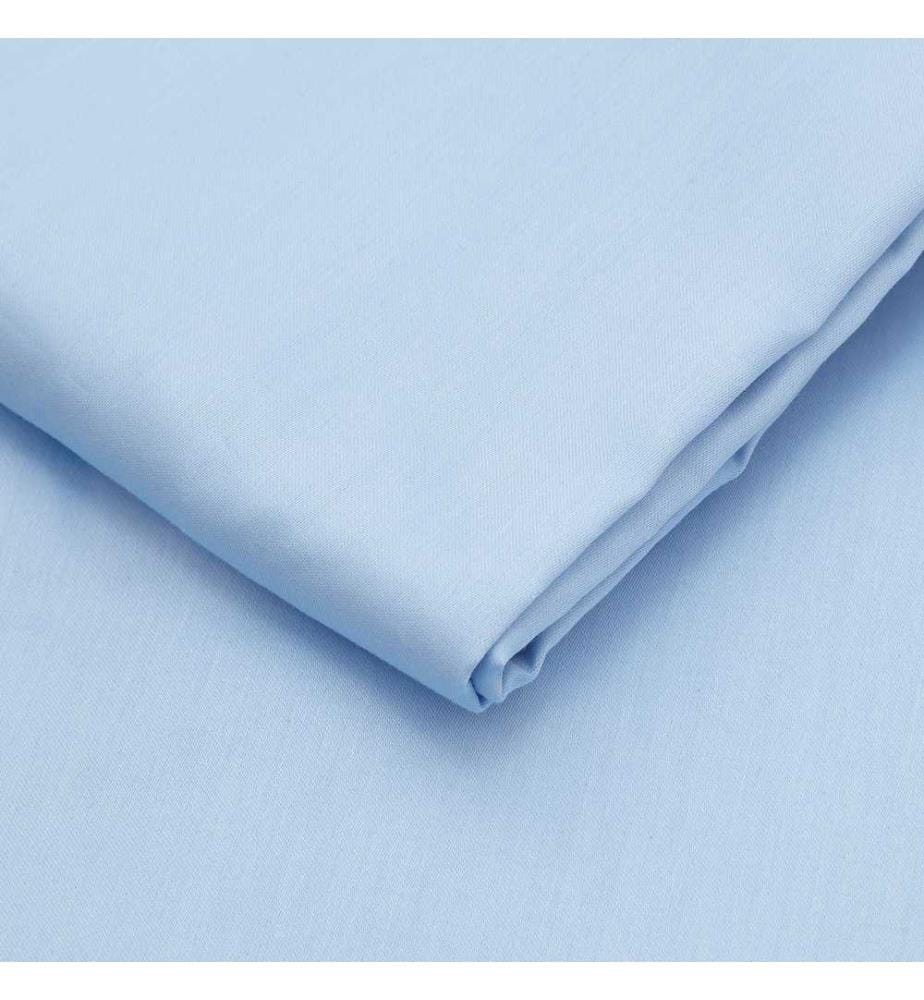 Satin-Doppelsteppbettbezug, Blau, 100% Baumwollsatin
