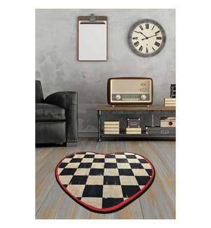 Carpet, Multicolor, 100% Polyester, Diameter: 100 cm