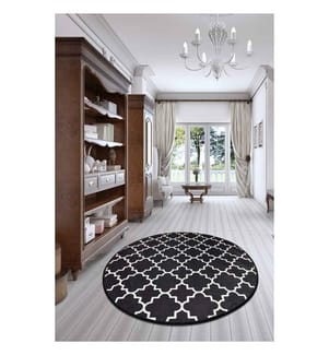 Carpet, Multicolor, 100% Polyester, Diameter: 140 cm