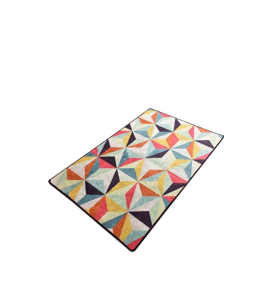 Teppich, Mehrfarbig, 100% Polyester, 120 x 180 cm