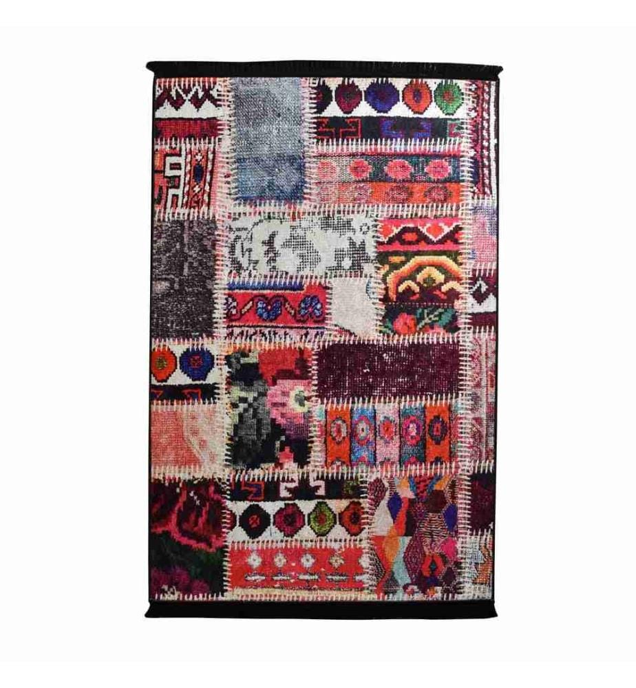 Teppich, Mehrfarbig, 100% Polyester, 140 x 190 cm