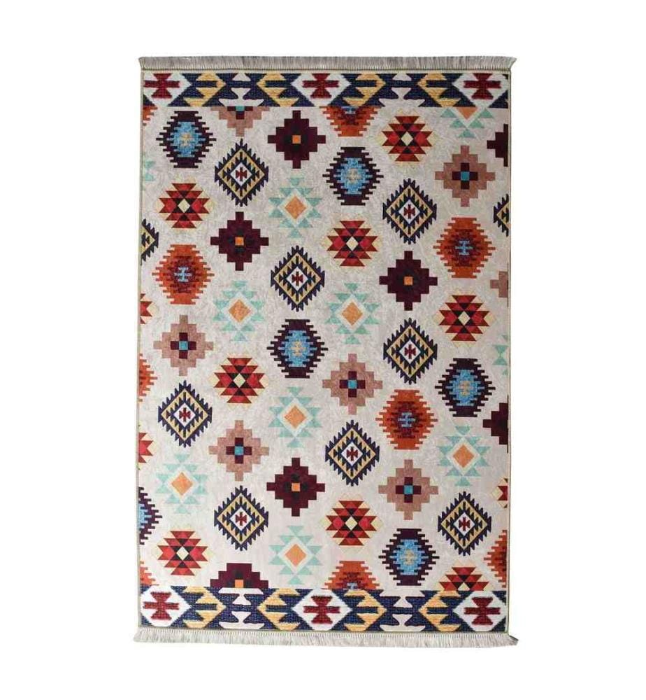 Teppich, Mehrfarbig, 100% Polyester, 140 x 190 cm