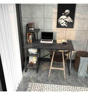 Bureau d'étude, noir, panneau de particules mélaminé