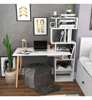 Bureau d'étude, blanc, panneau de particules mélaminé