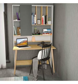 Bureau d'étude, chêne blanc, panneau de particules mélaminé