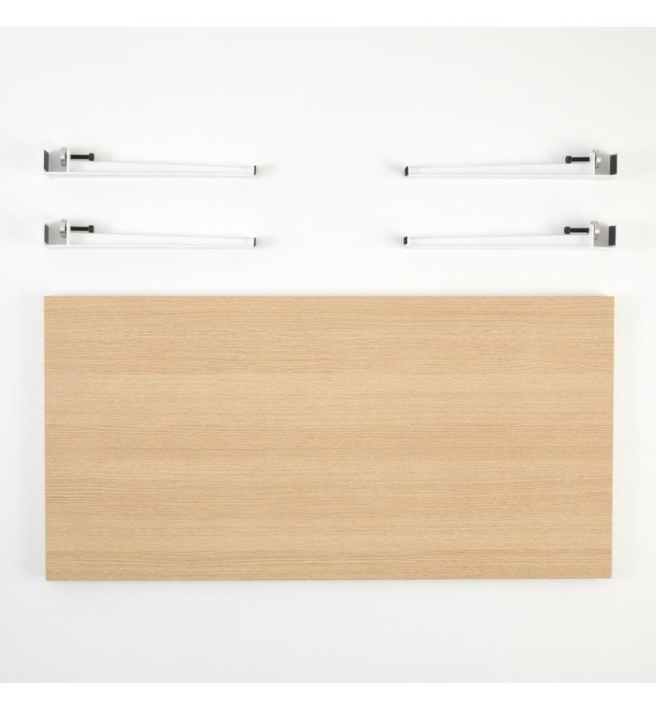 Table basse, bois blanc, panneau de particules mélaminé
