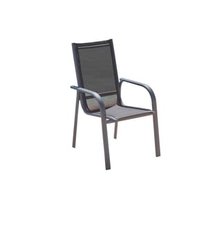 Chaise de jardin, Anthracite, Aliminium