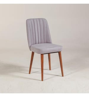 Chaise, Walnut Soho, panneau de particules mélaminé, tissu velours