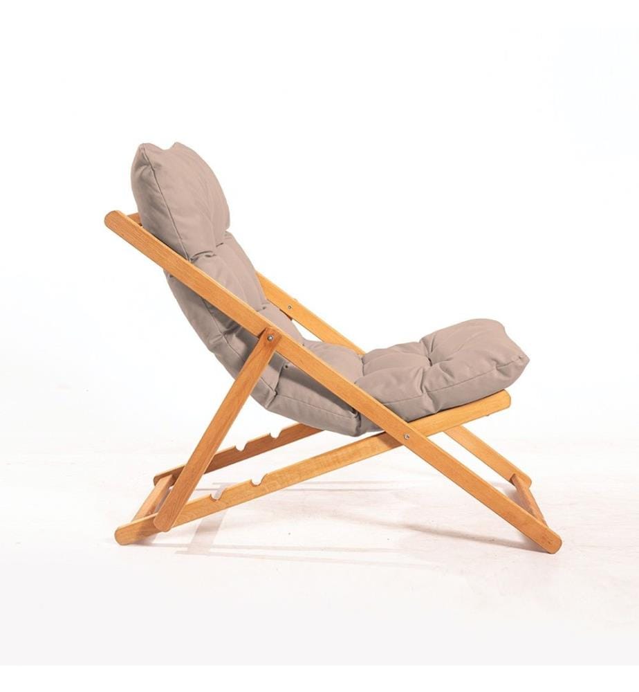 Chaise de jardin, marron, naturel, bois de hêtre