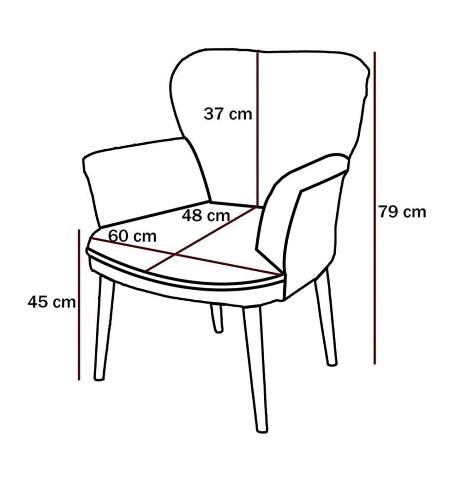 Chaise à oreilles, Light Brown, Hornbeam