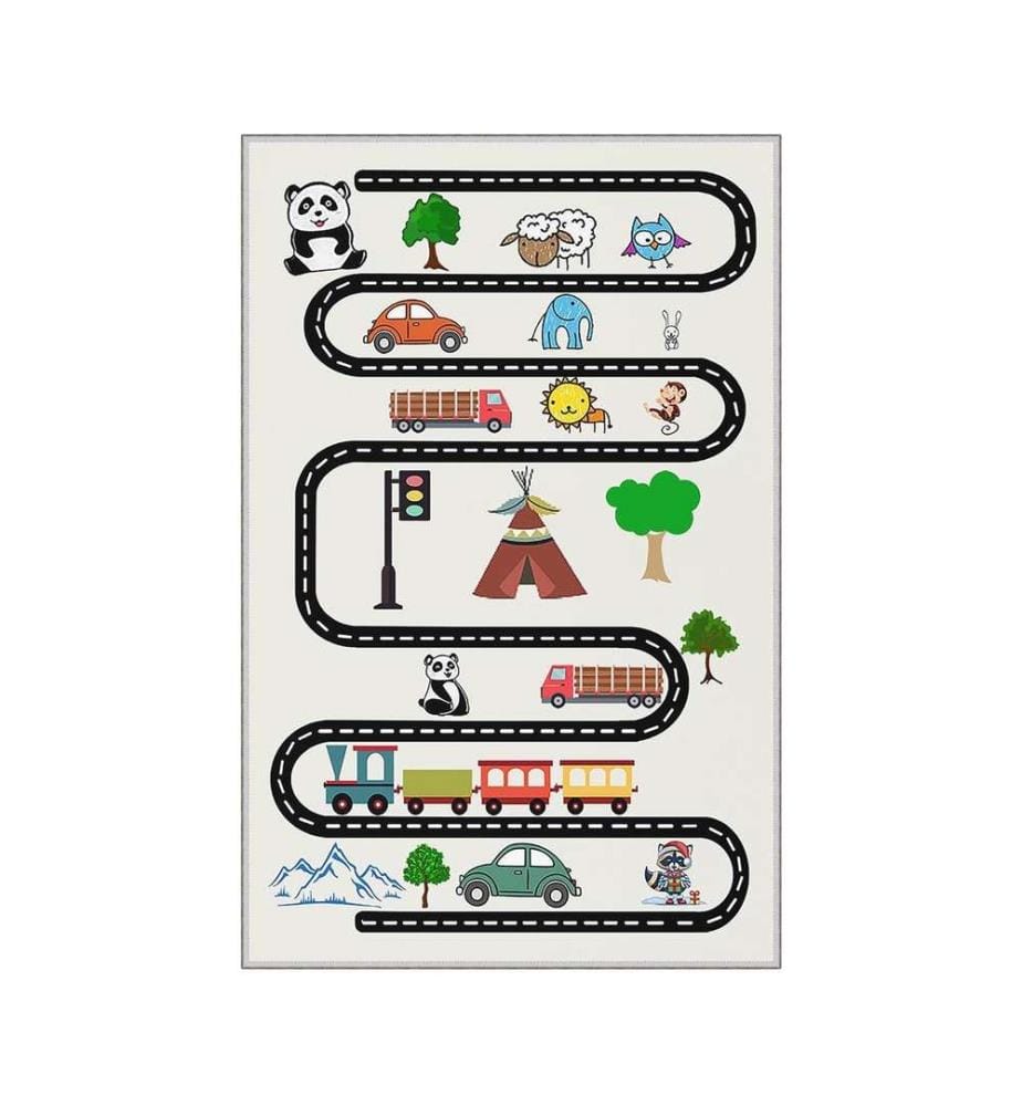 Teppich, Mehrfarbig, 100% Polyester, 120 x 180 cm