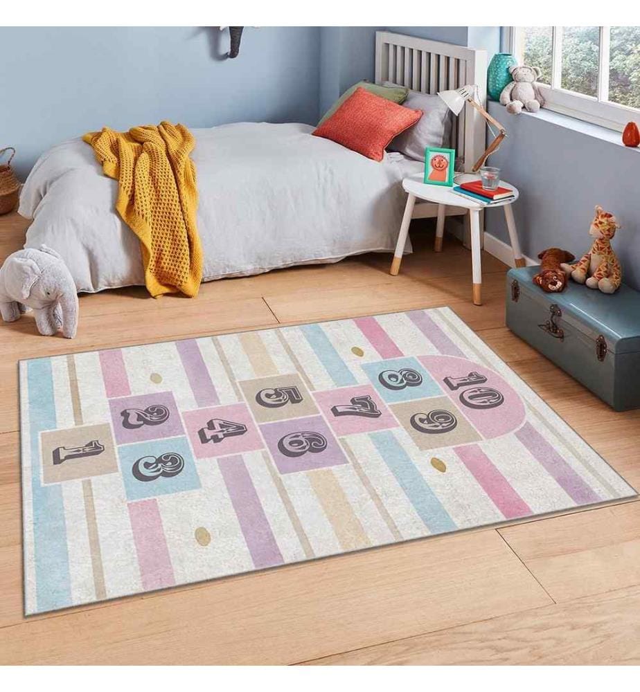Teppich, Mehrfarbig, 100% Polyester, 120 x 180 cm