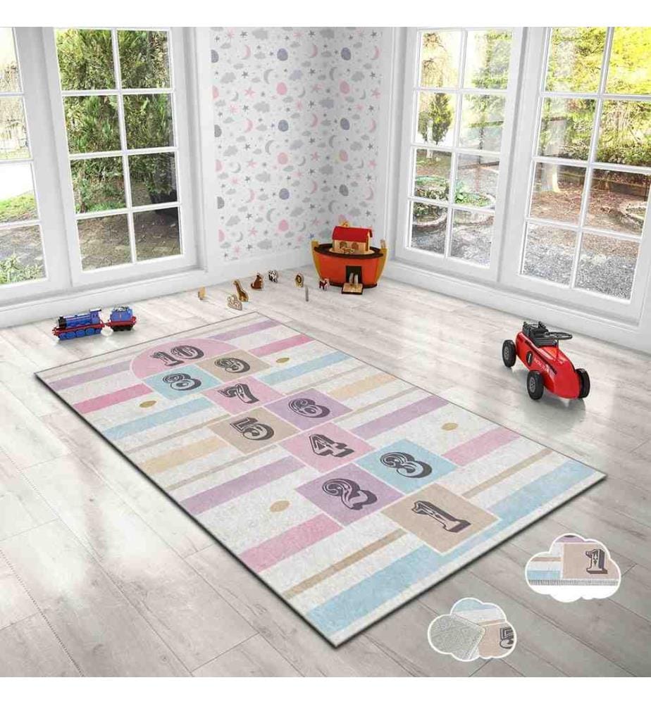 Teppich, Mehrfarbig, 100% Polyester, 120 x 180 cm