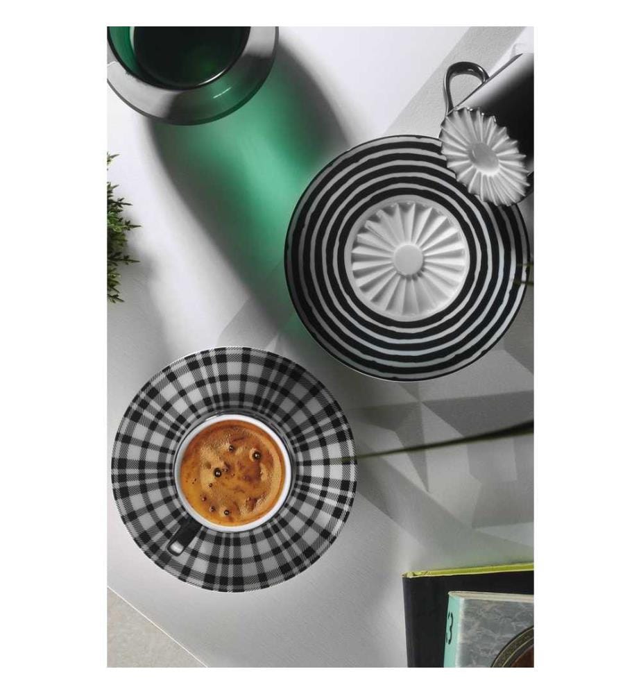 Kaffeetassen-Set, 4 Stück, Multicolor, 100% Porzellan