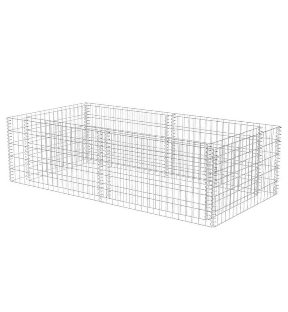 Pflanzkübel Steinkorb 180×90×50 cm