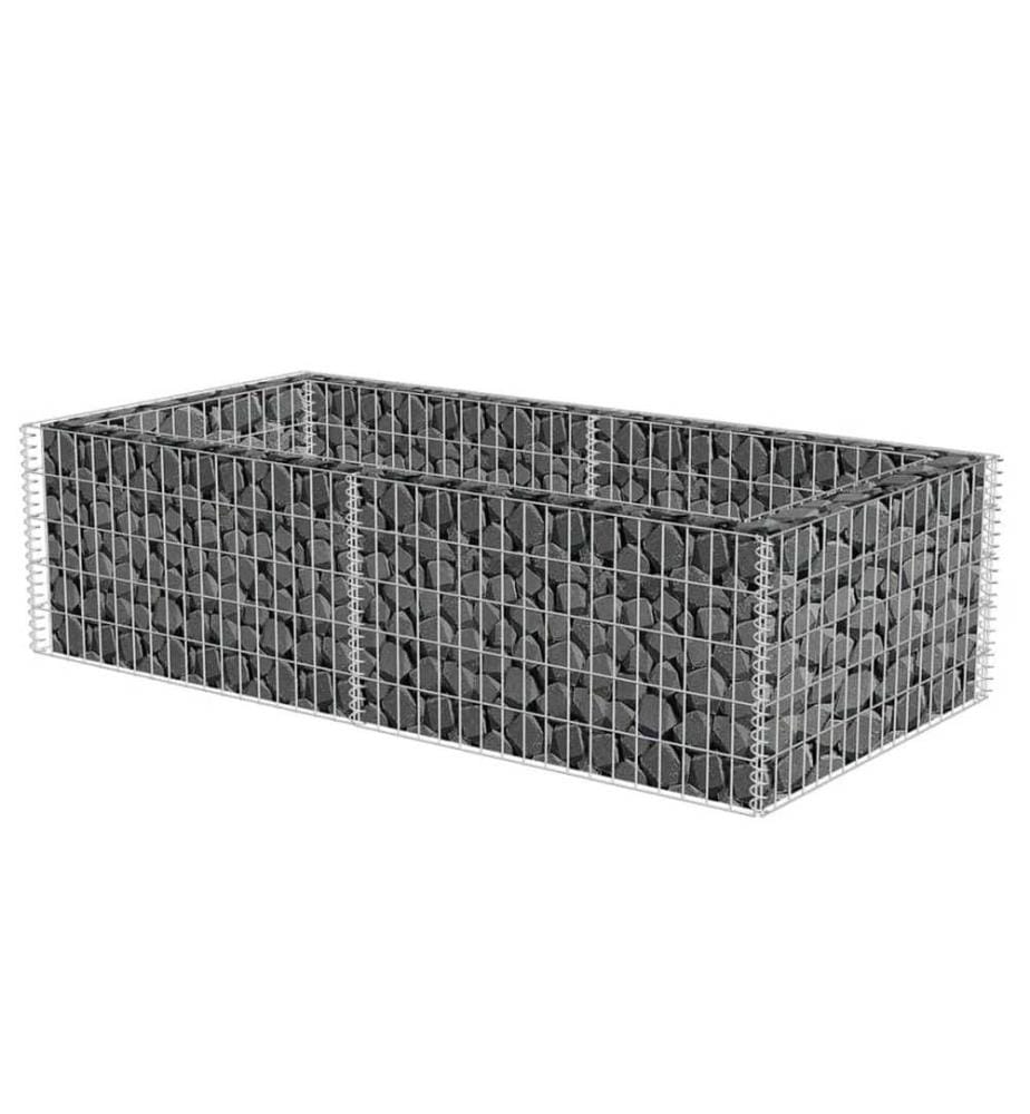 Pflanzkübel Steinkorb 180×90×50 cm