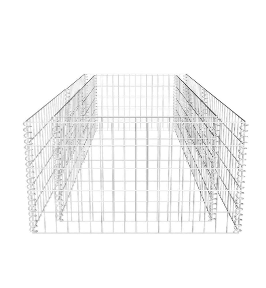 Pflanzkübel Steinkorb 180×90×50 cm