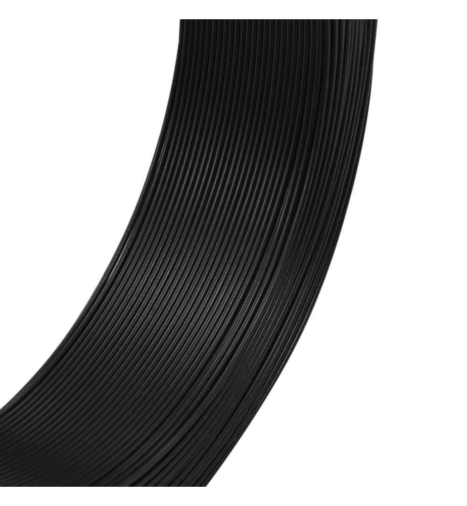 Zaun-Bindedraht 250 m 0,9/1,4 mm Stahl Anthrazit