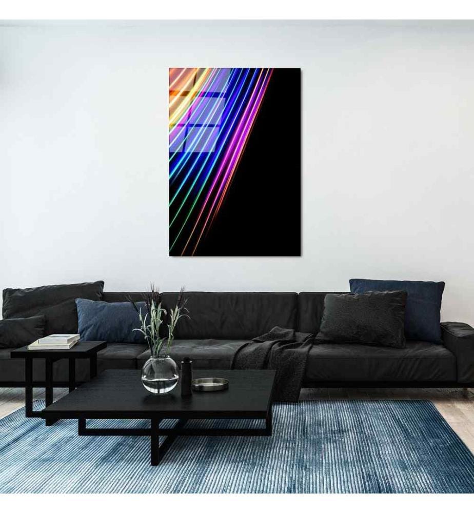 Peinture décorative en verre trempé, multicolore, 100% verre trempé